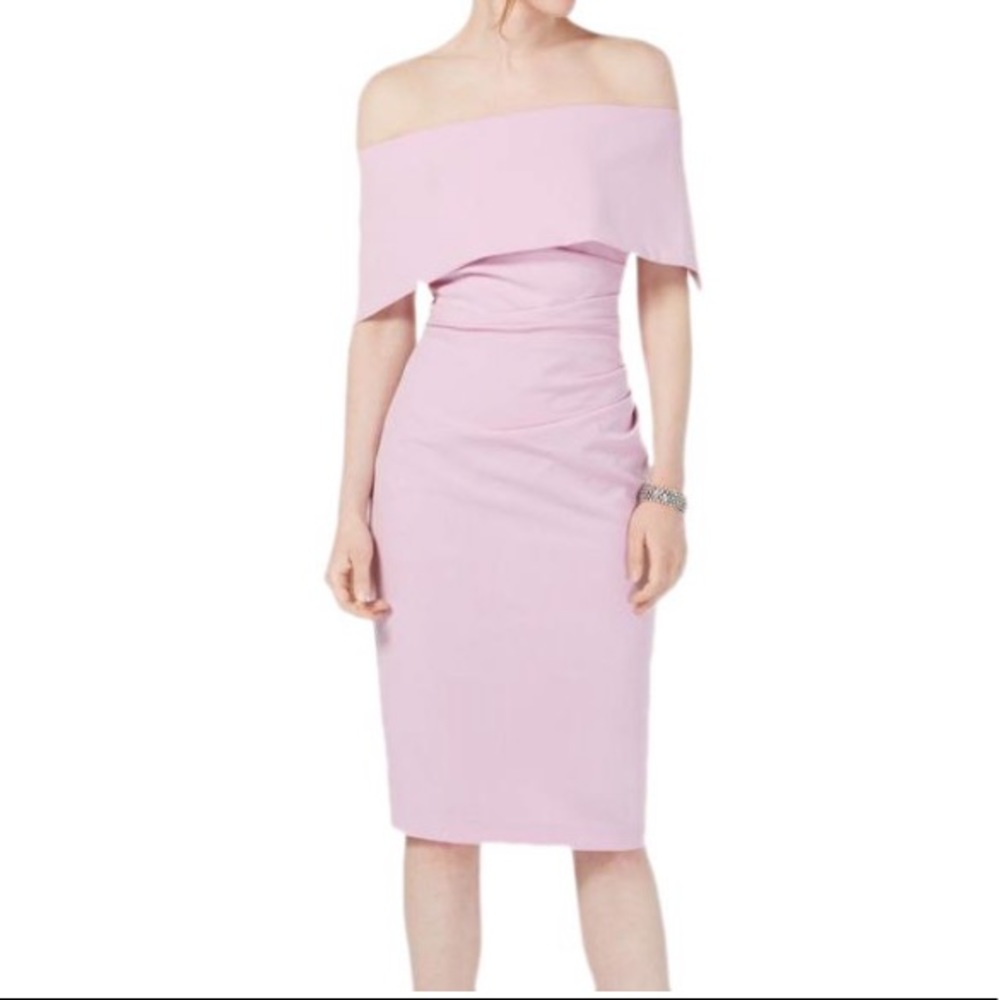 VINCE CAMUTO • Lavender Off the Shoulder Dress
